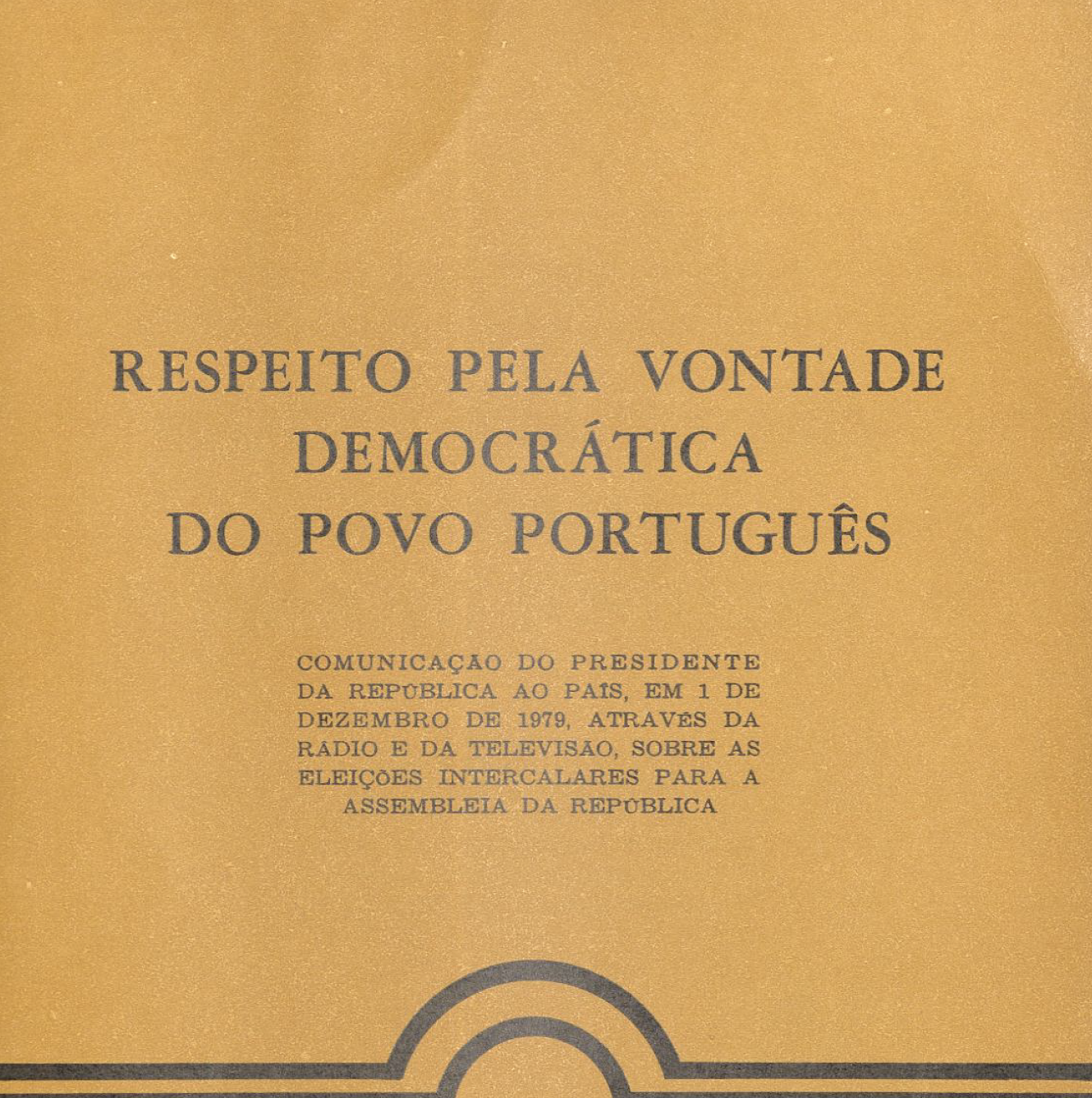 Respeito pela vontade democrática do povo português