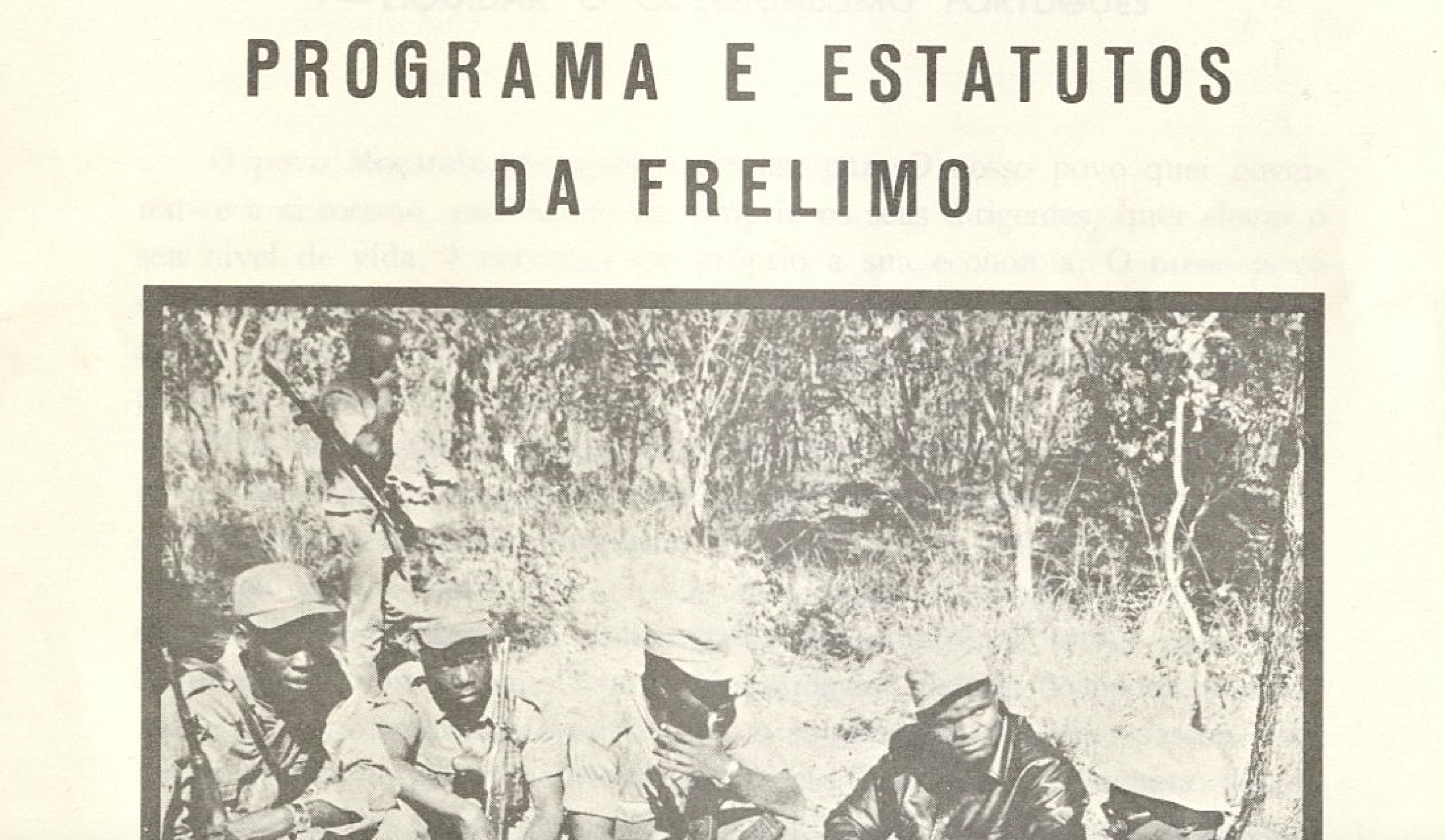 Programa e estatutos da FRELIMO