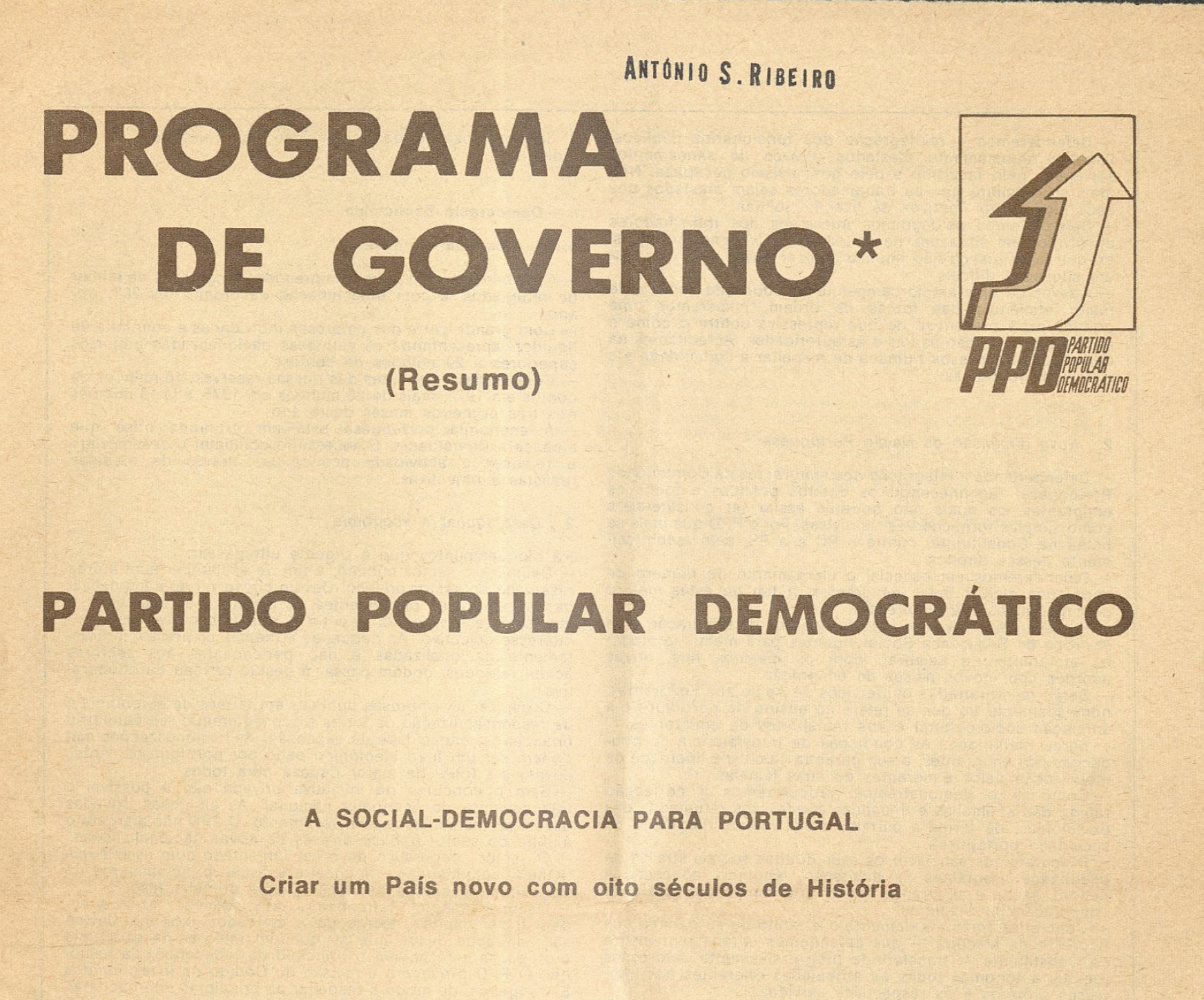 Programa de Governo do PPD