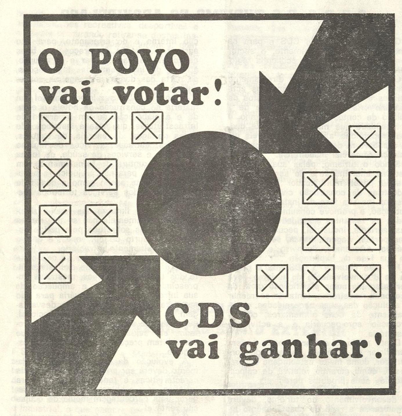 O povo vai votar o CDS vai ganhar