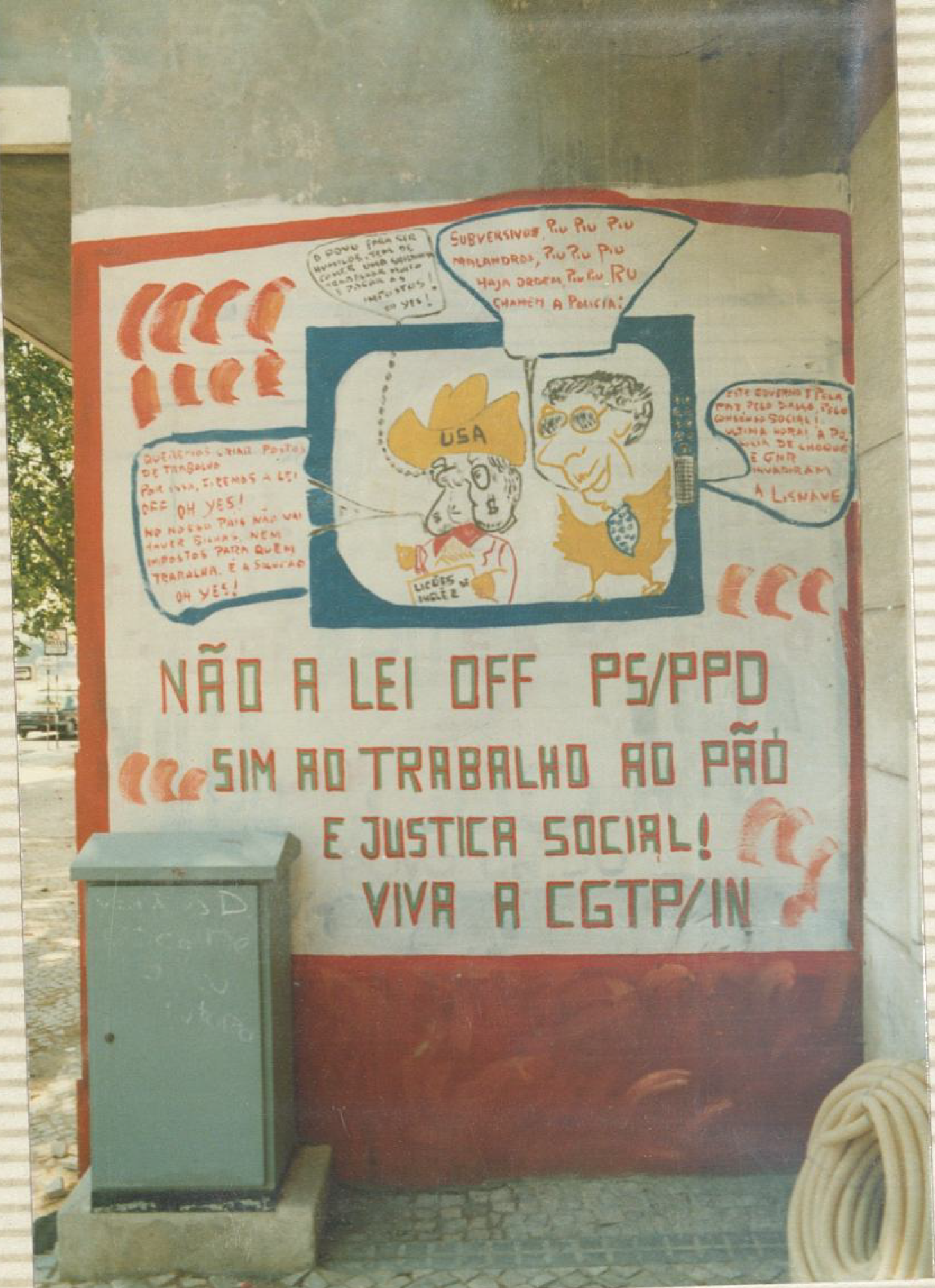Mural Não à lei OFF PS/PDD