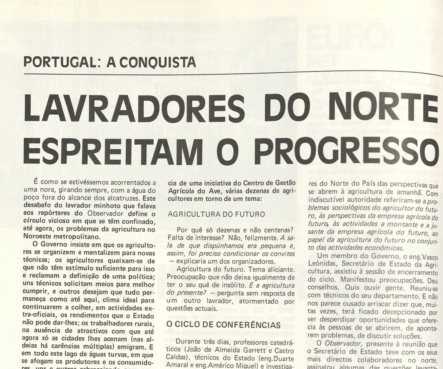 "Lavradores do norte"