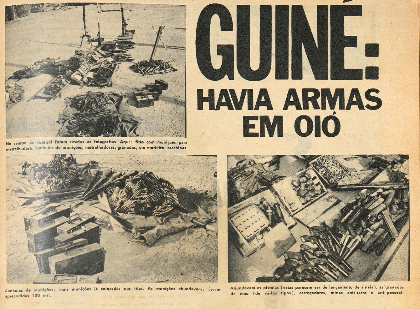 "Guiné: Havia armas em Oió"