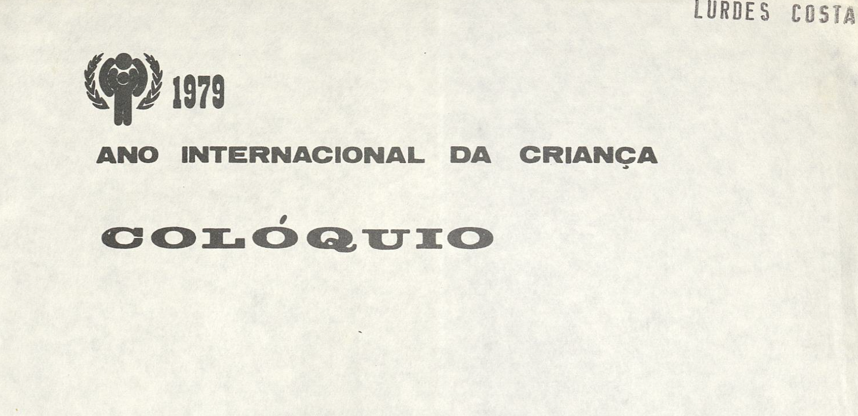 Colóquio 1979 ano internacional da criança