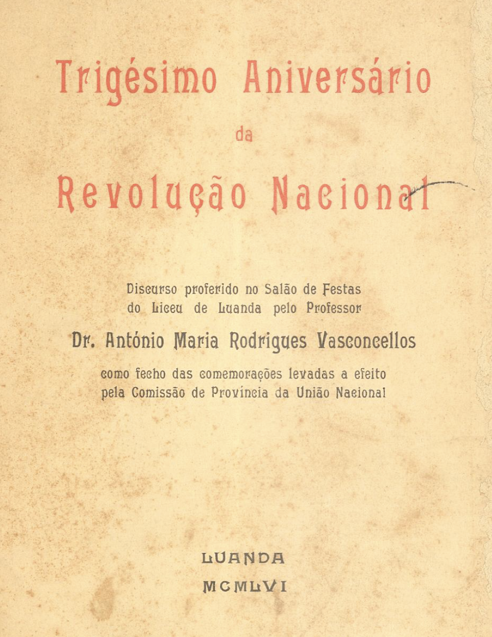 Trigésimo aniversário da revolução nacional