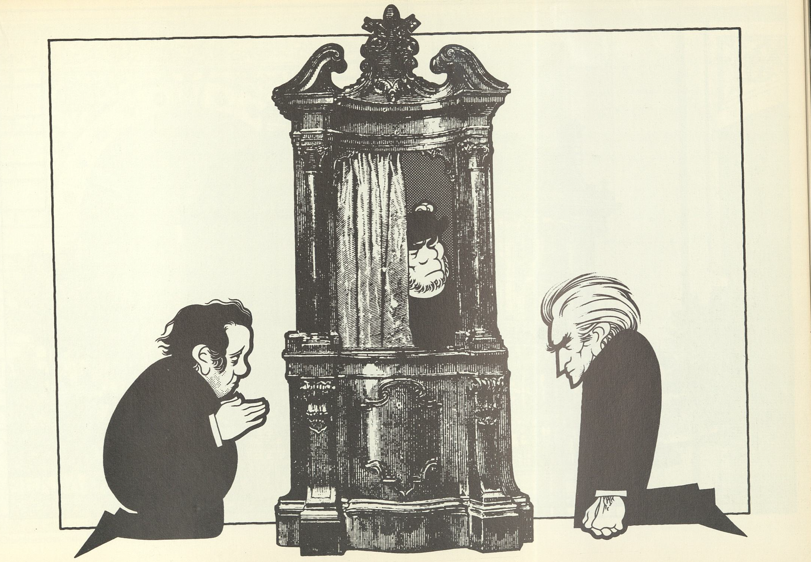 Soares e Cunhal no confessionário