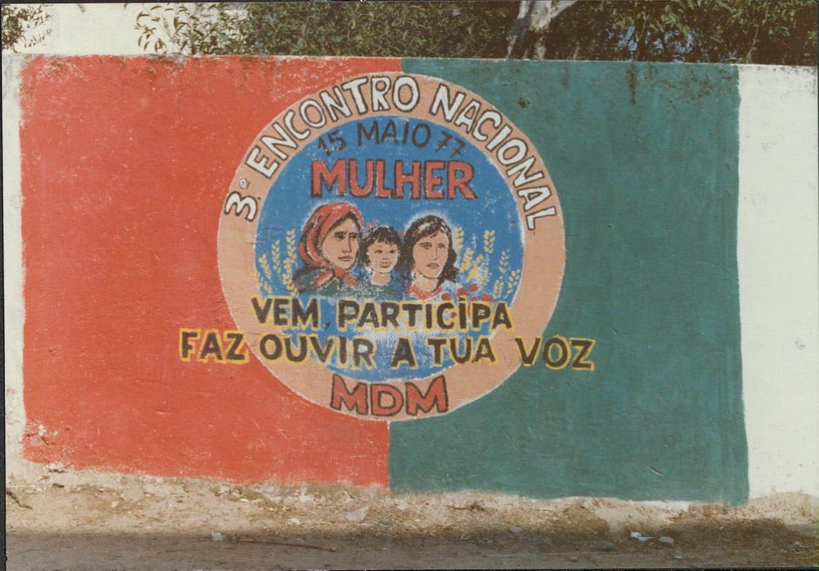 Mural do 3º Encontro do Movimento Democrático de Mulheres (MDM)