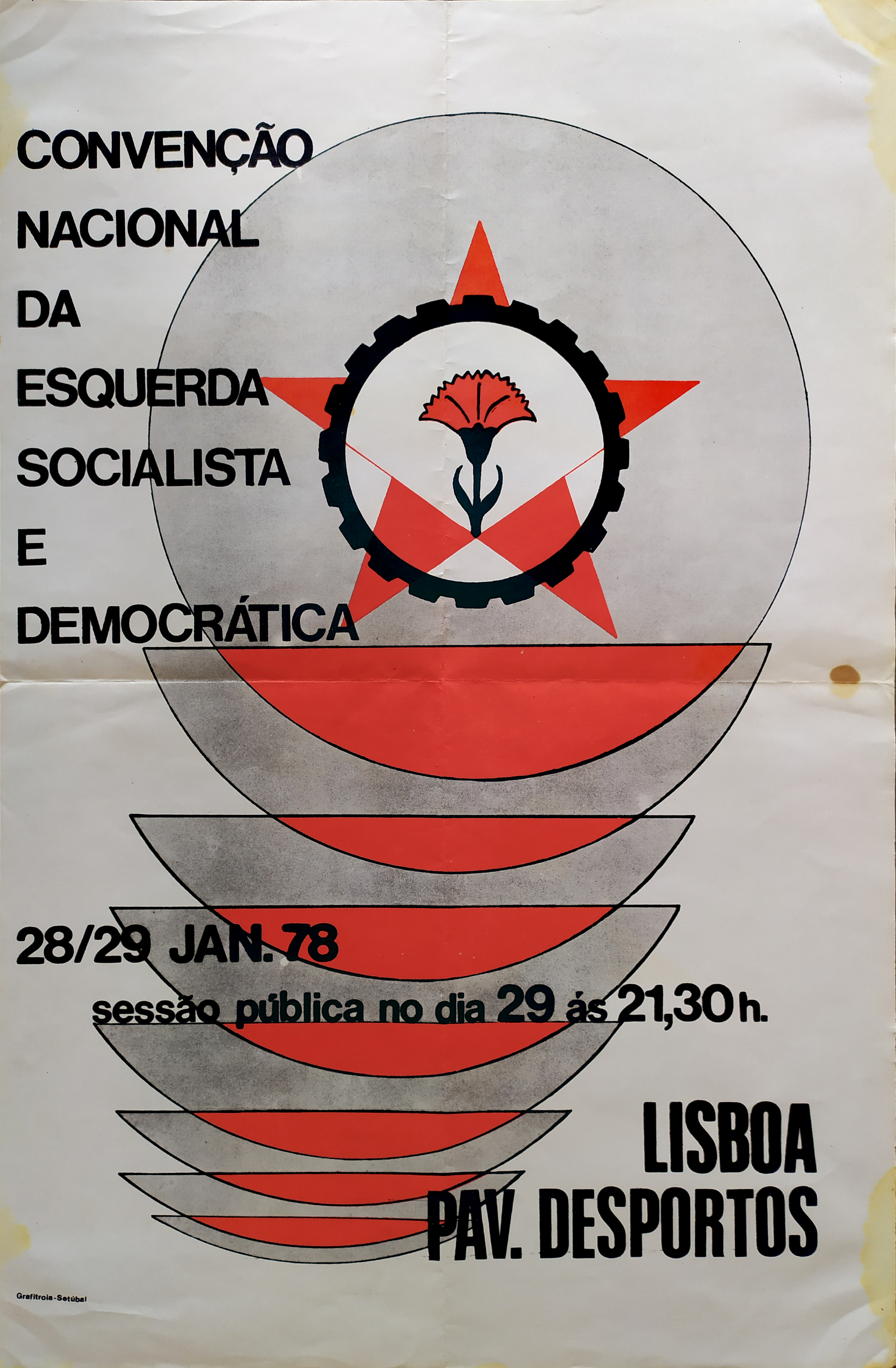 Cartaz da Convenção Nacional da Esquerda Socialista e Democrática (1978)