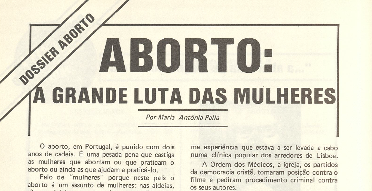 "Aborto: A grande luta das mulheres"
