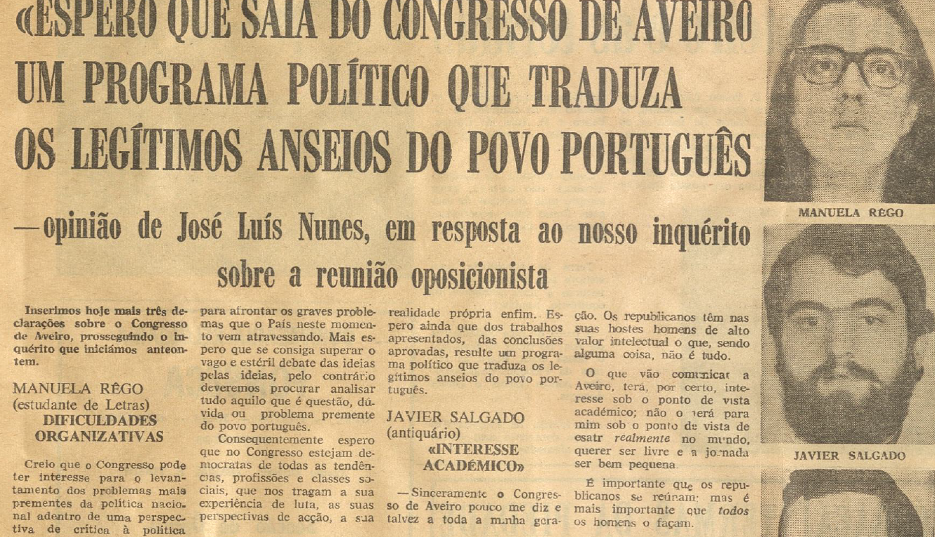 "Espero que saia do congresso de Aveiro um programa..."