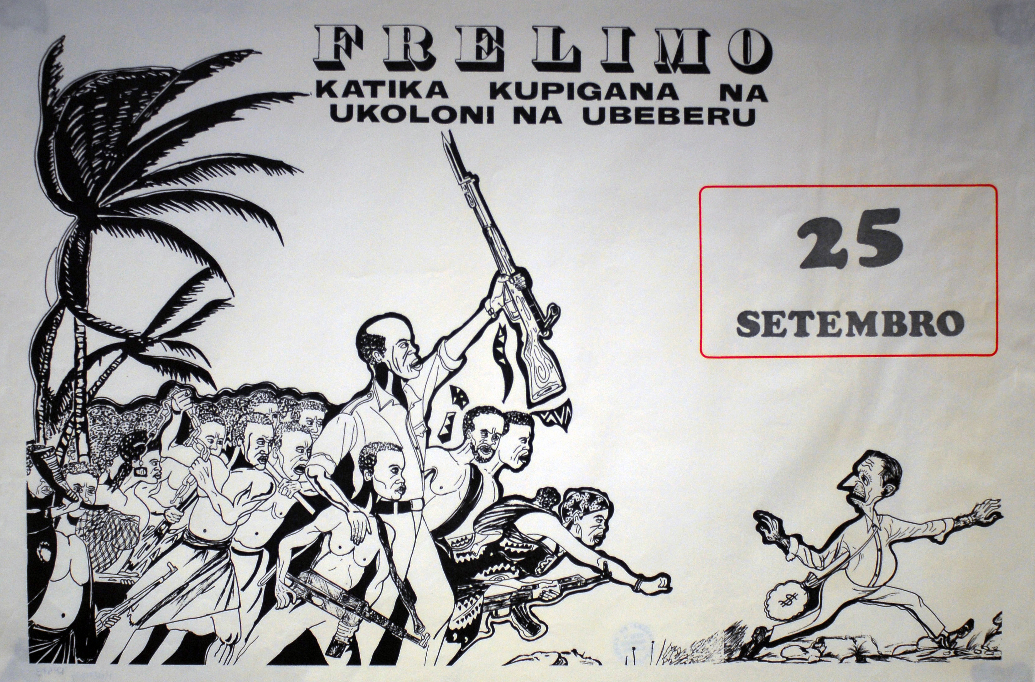 Cartaz da FRELIMO sobre o  25 de setembro de 1975 (Independência)