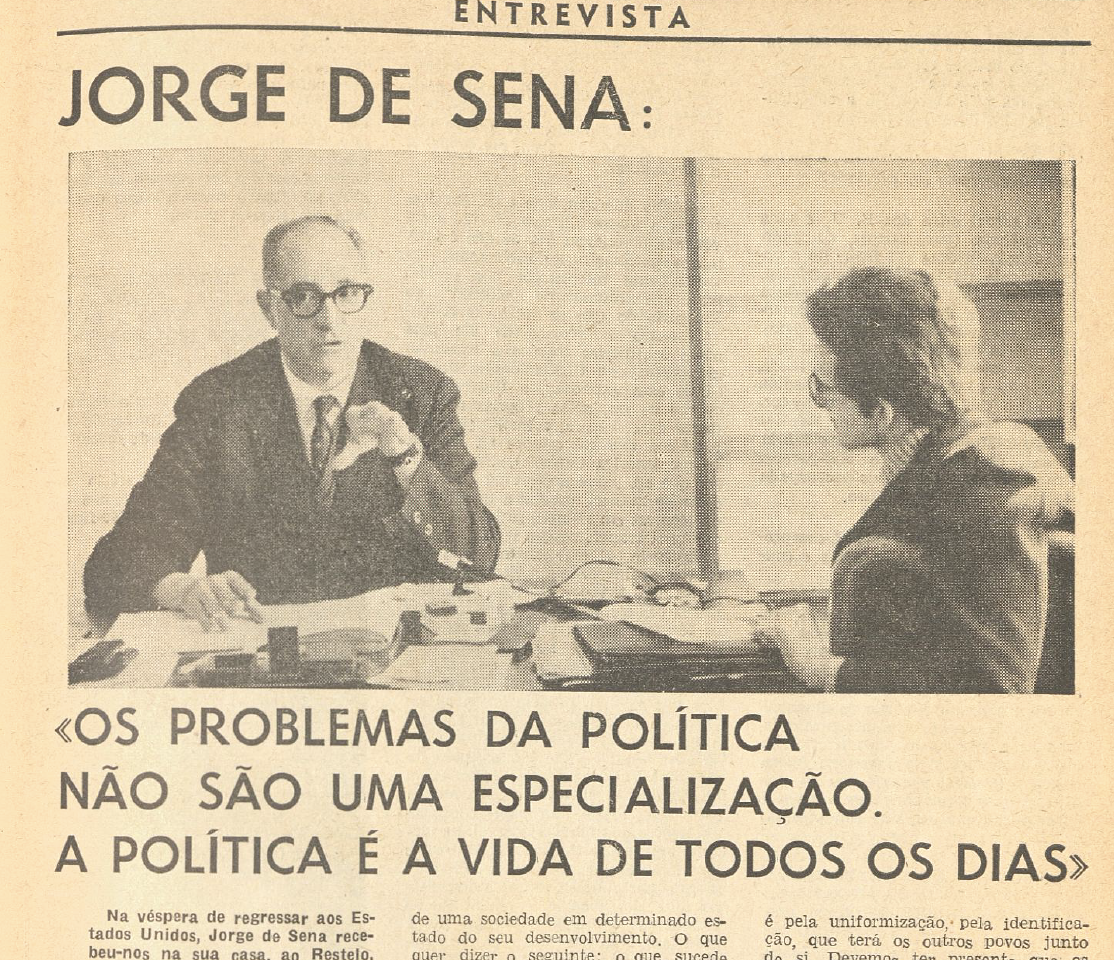 "Jorge de Sena - Os problemas da politica"