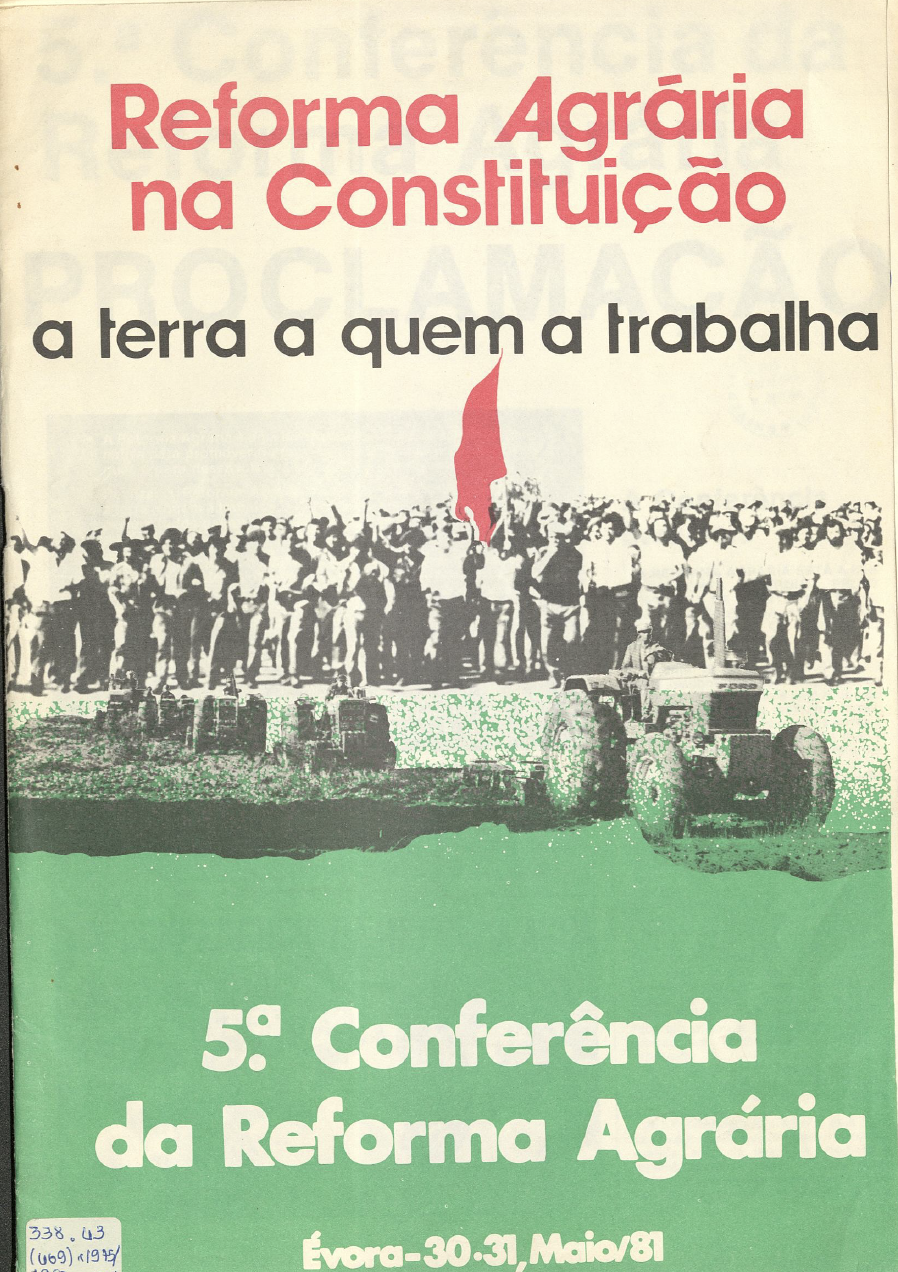 5ª conferência da reforma agrária Évora, 30 e 31 de maio de 1981