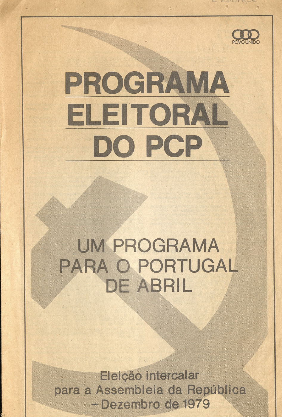 Programa eleitoral do PCP (1979)