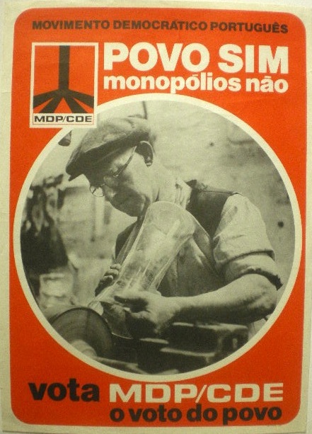 Cartaz do Movimento Democrático Português/Comissão Democrática Eleitoral (MDP/CDE)