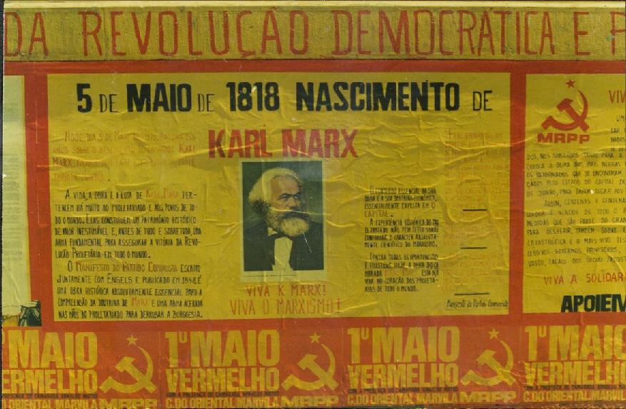 Mural do MRPP em homenagem a Marx