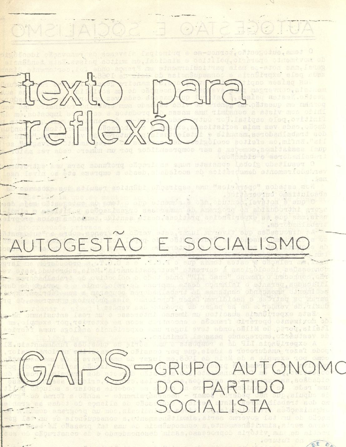 Autogestão e socialismo