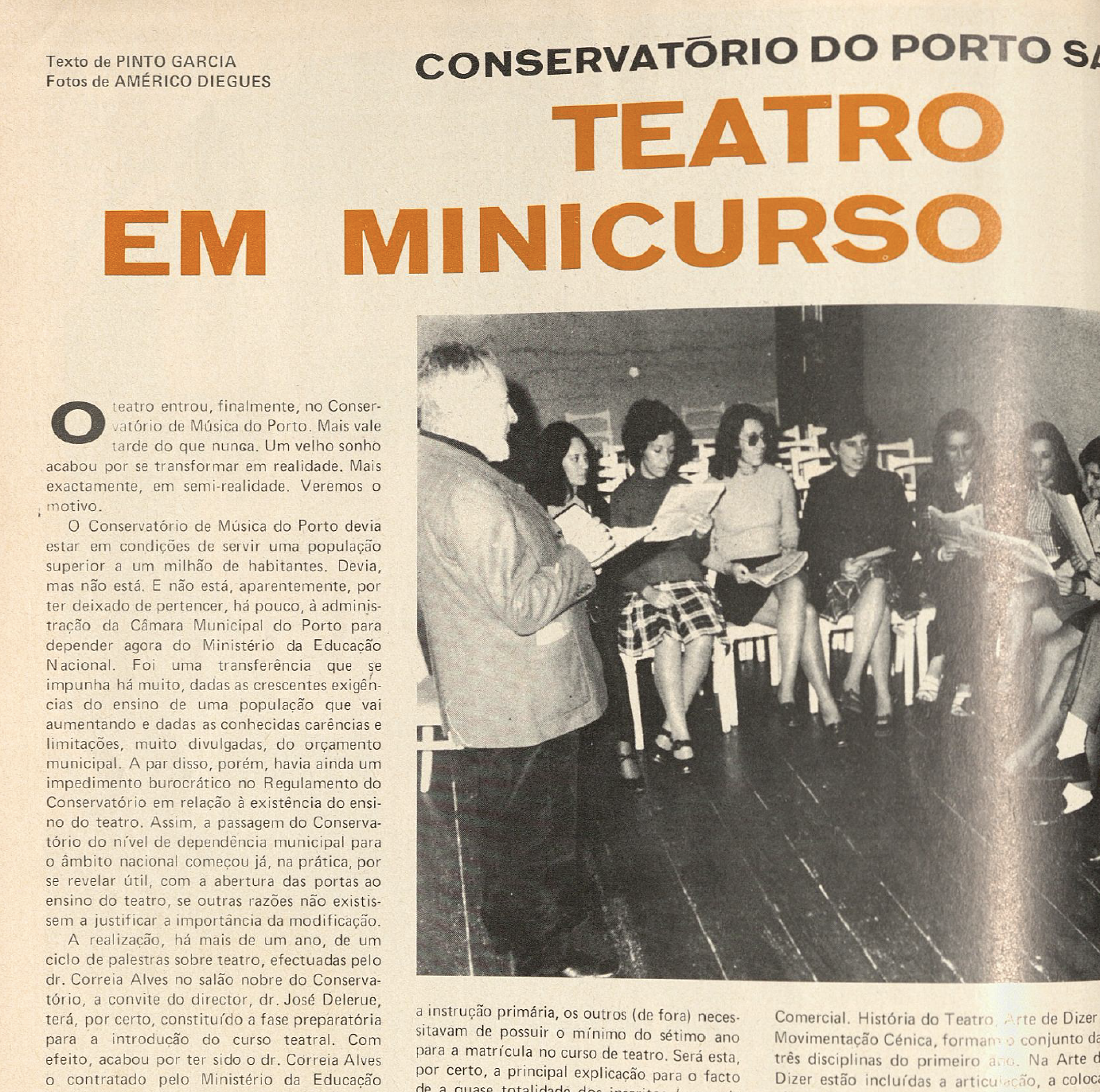 "Teatro em minicurso"