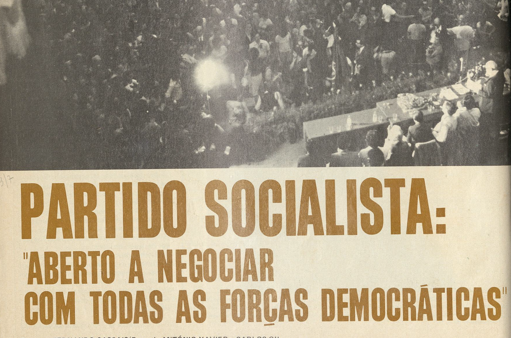 "Partido Socialista: "Aberto a negociar com todas as forças democráticas""