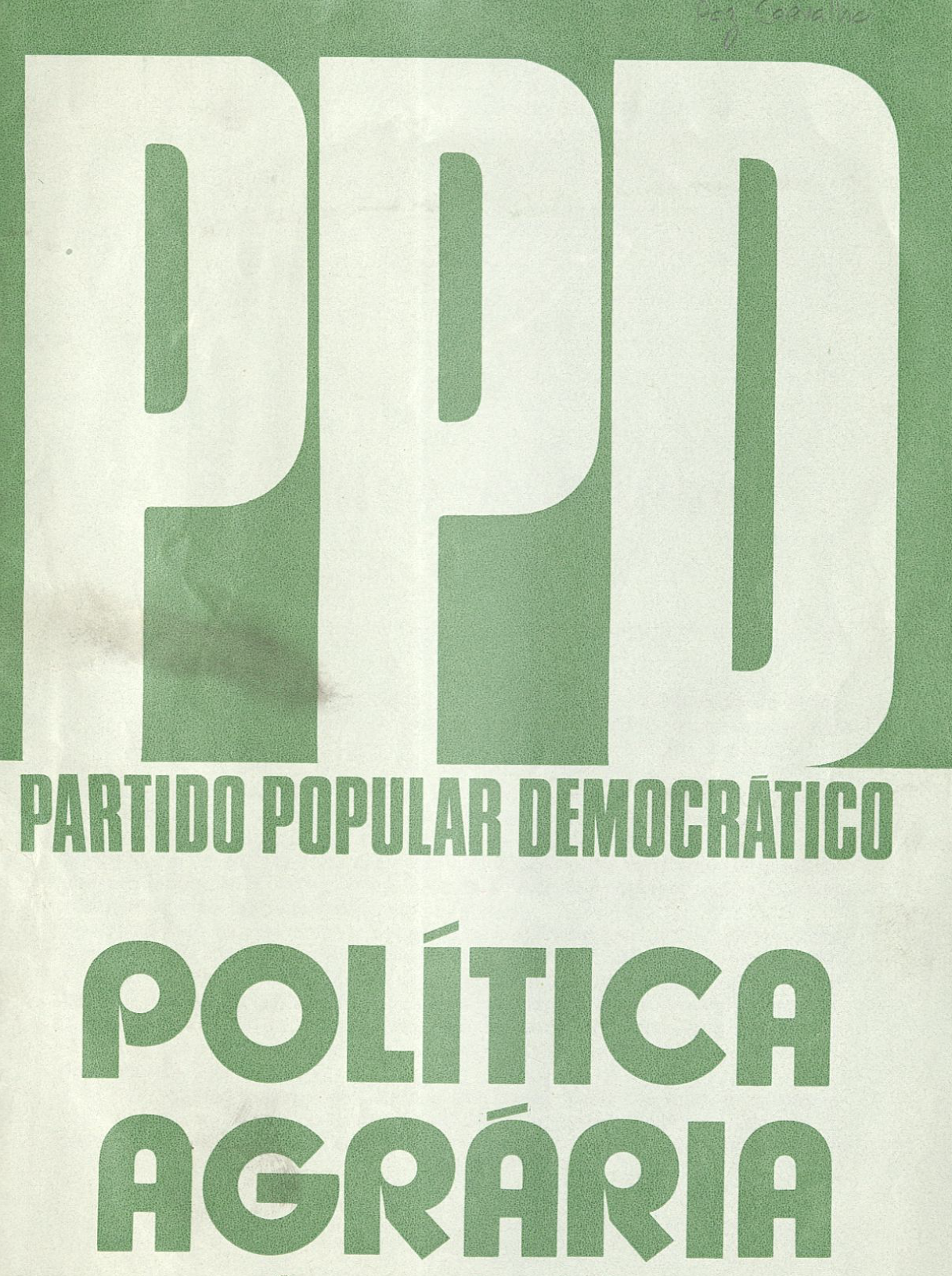 PPD Política Agrária