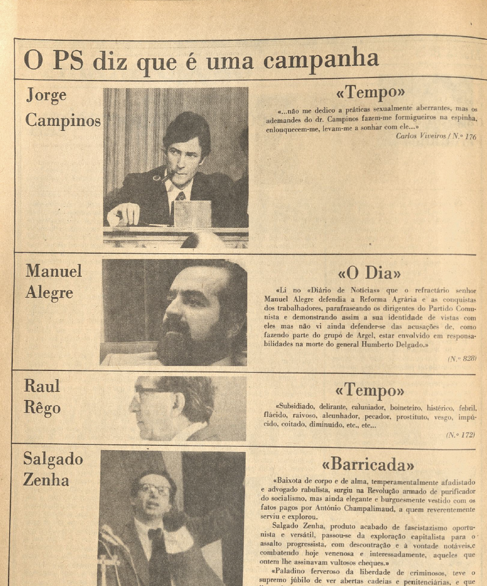 "O PS diz que é uma campanha"