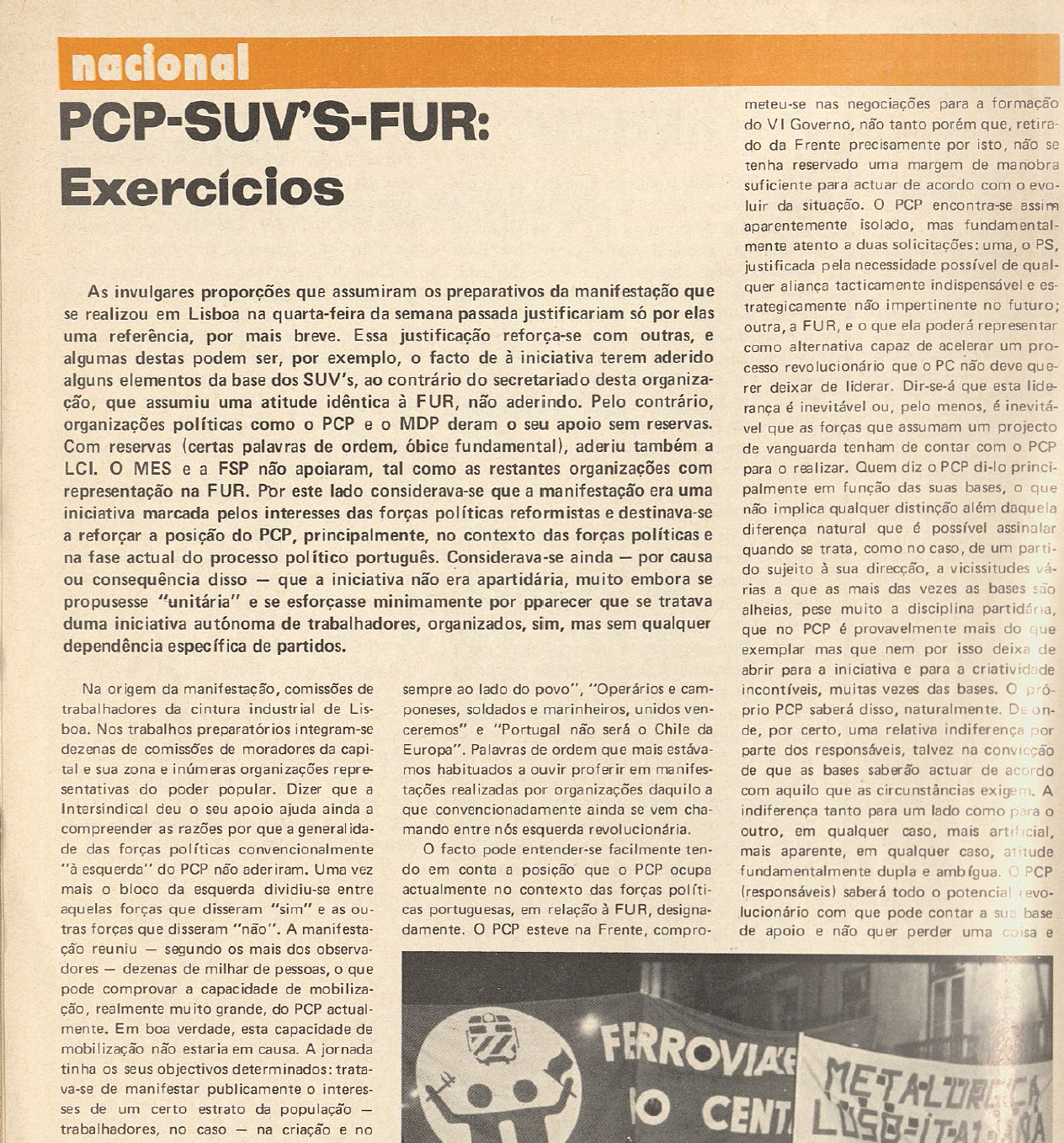 "PCP-SUV-FUR: Exercícios"