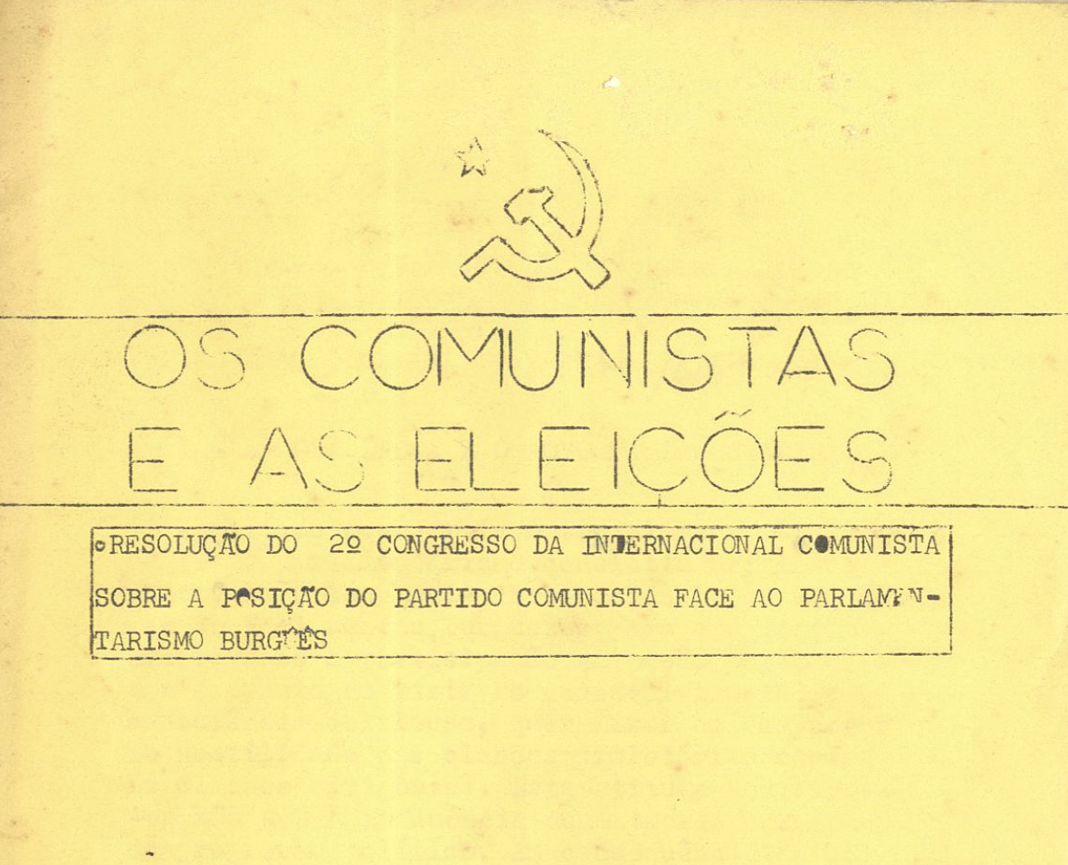 "Os Comunistas e as eleições"