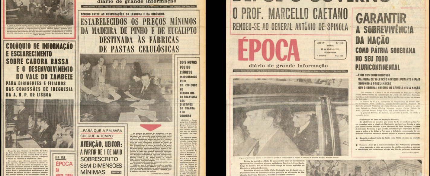 Os dias da revolução na impensa portuguesa