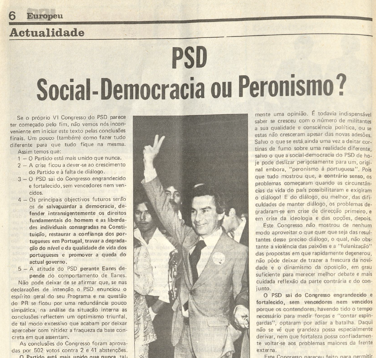 "PSD - Social Democracia ou Peronismo?"