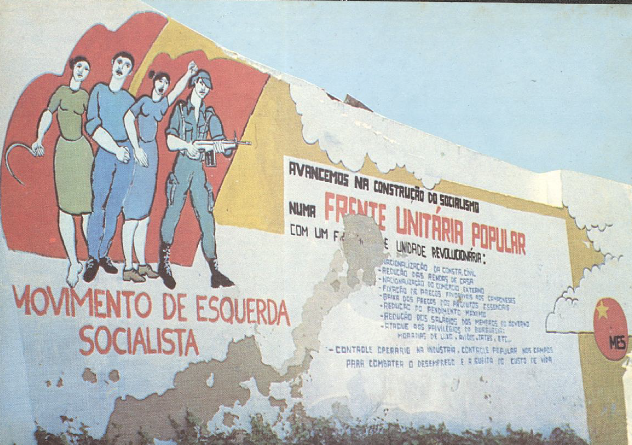 Postal dos Movimento da Esquerda Socialista (MES)