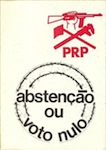 Partido Revolucionário do Proletariado-Brigadas Revolucionárias (PRP-BR), "Abstenção ou voto nulo"