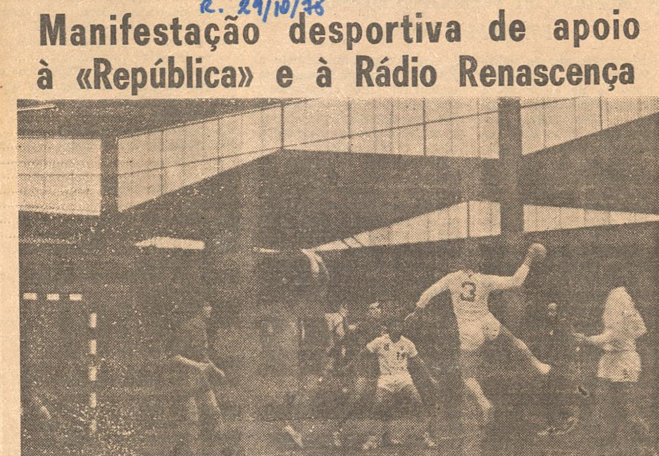 "Manifestação desportiva de apoio à Republica e à Radio Renascença"