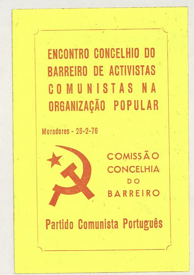 Encontro Concelhio Do Barreiro De Activistas Comunistas Na Organização Popular