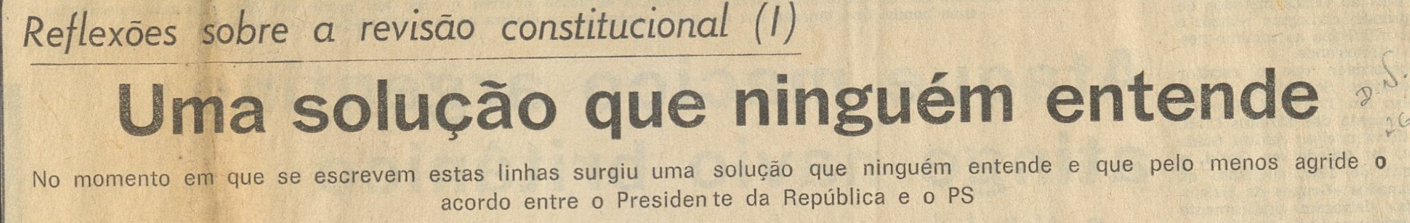 "Uma solução que ninguém entende"