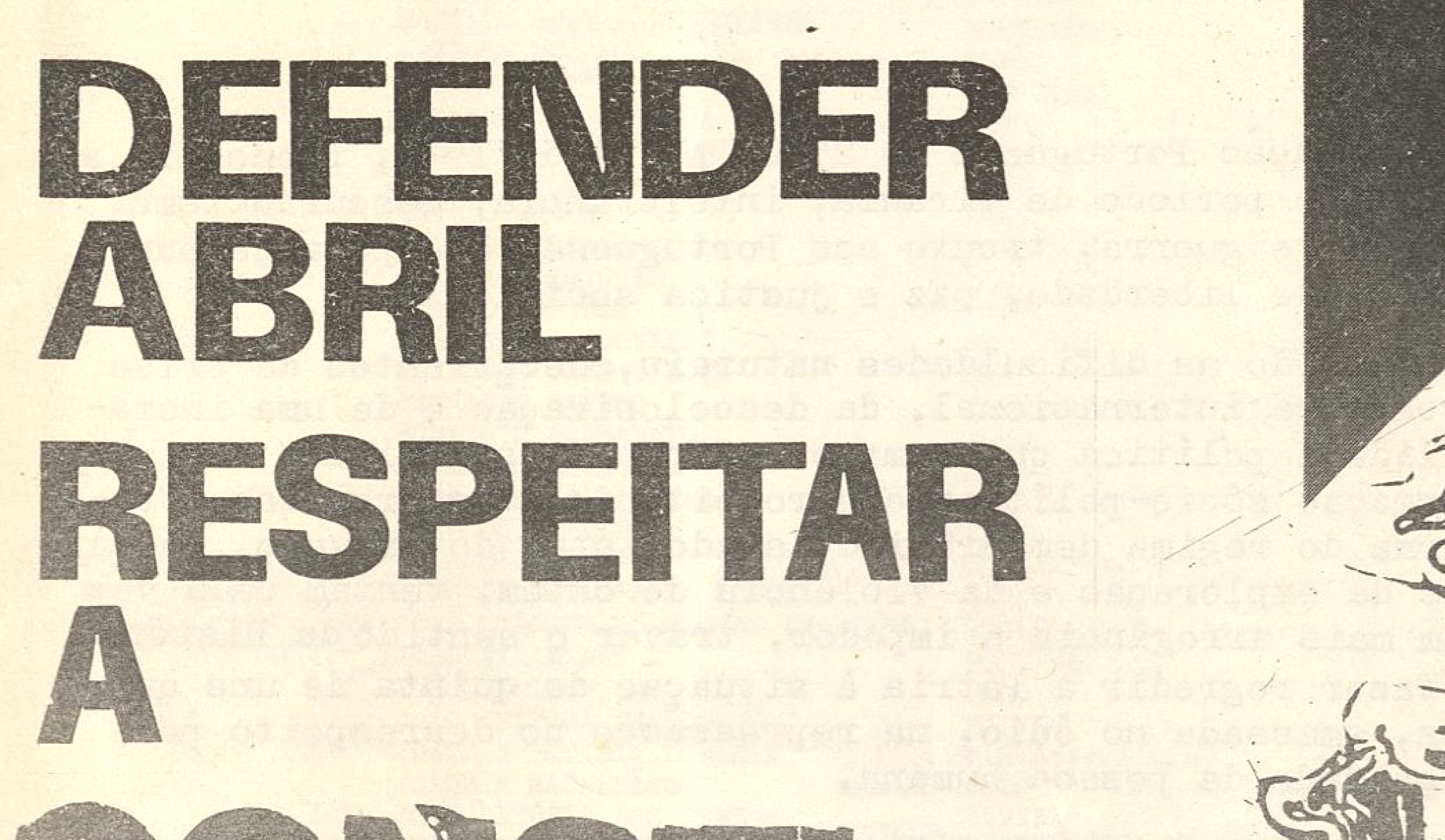 Defender Abril – Respeitar a constiuição