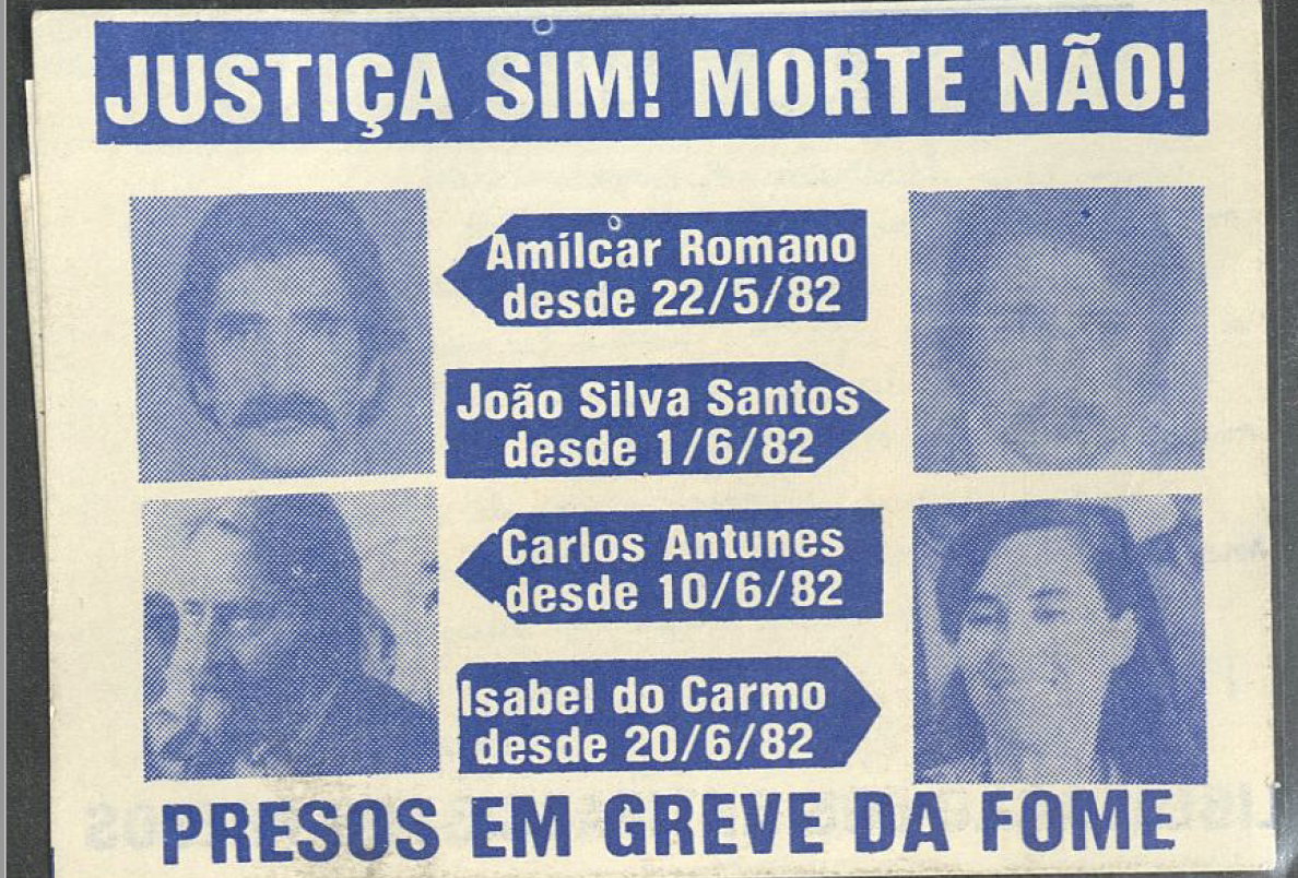 Justiça sim! Morte não! Presos Em Greve da Fome