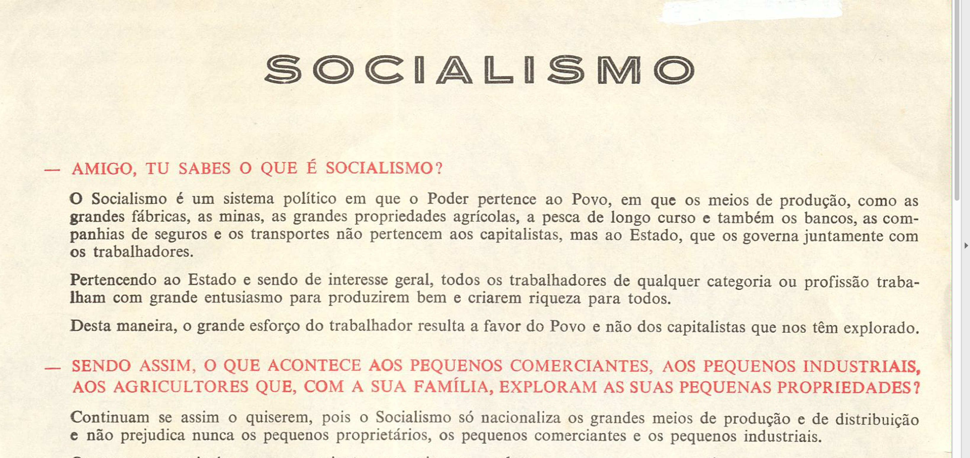 Socialismo e Constituição